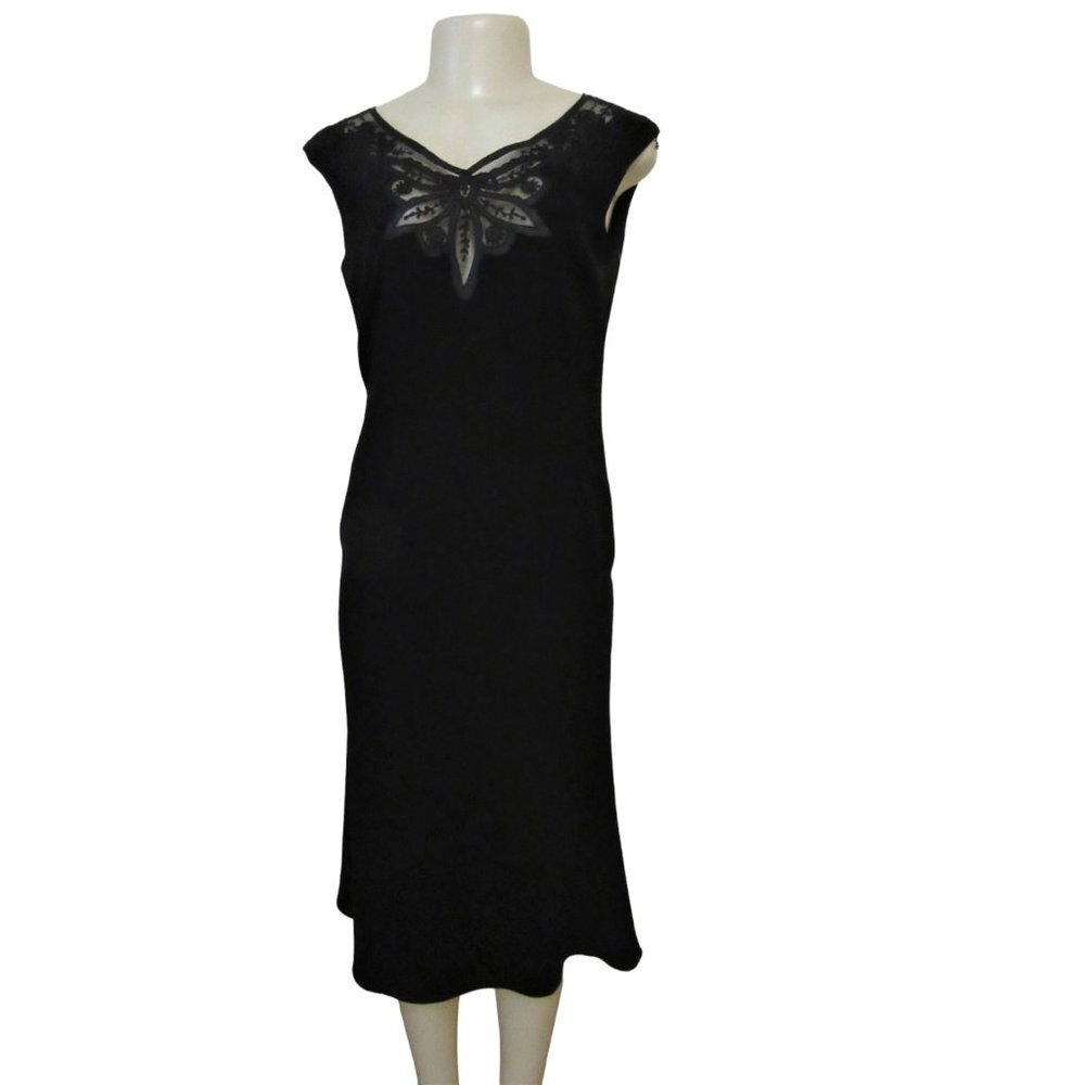 New with Tags, $150 Ralph Lauren Black Lace Below the Knee Dress in Size 4